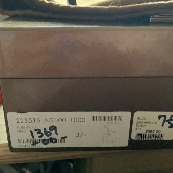 Gucci Nero Black Patent Heel size 37.5 - Picture 6 of 9